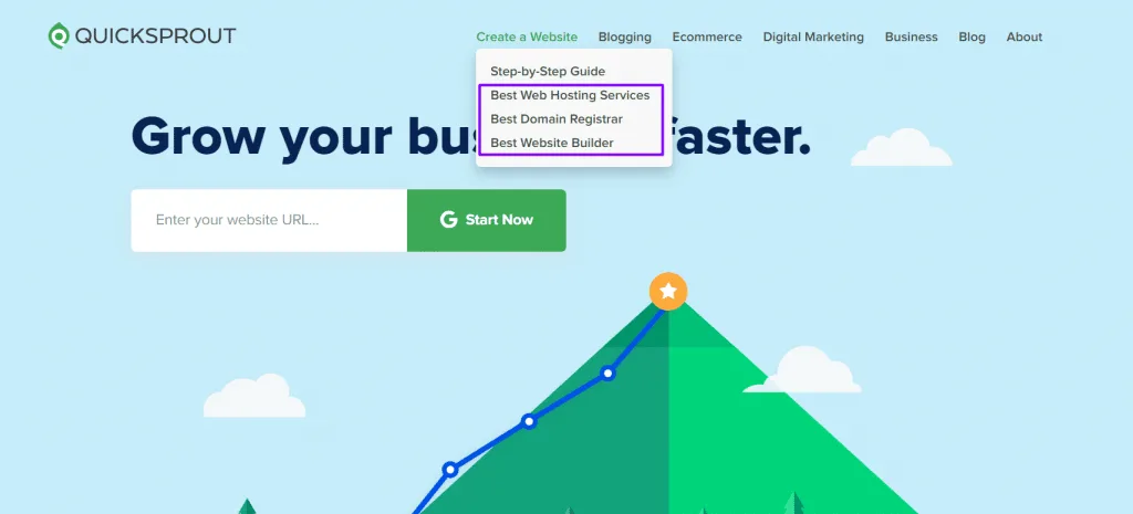 quicksprout affiliate pages