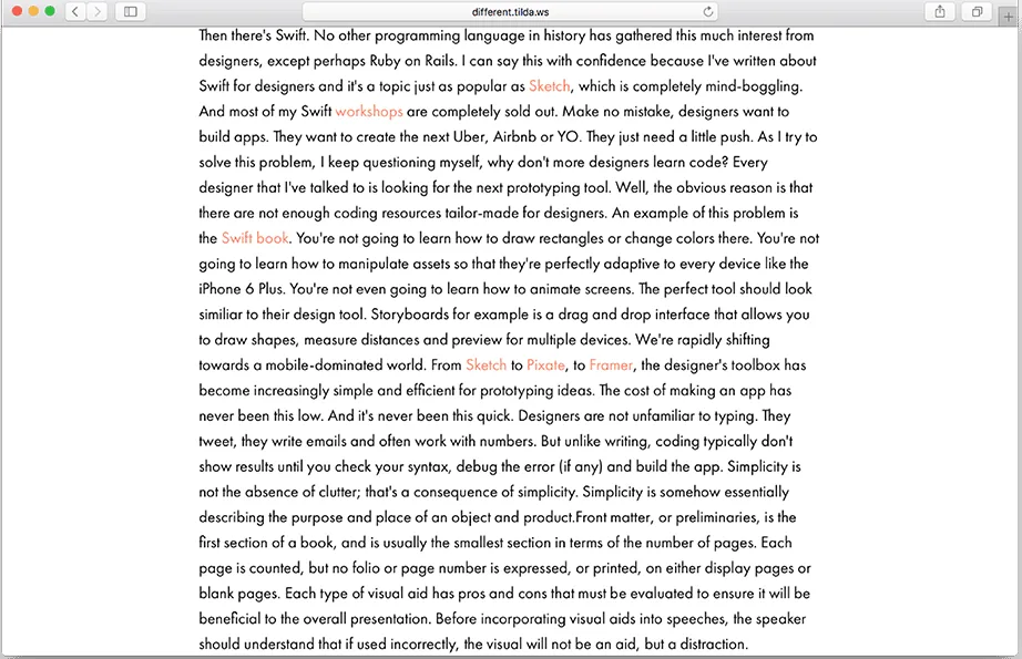 example of bad blog content structure SEO