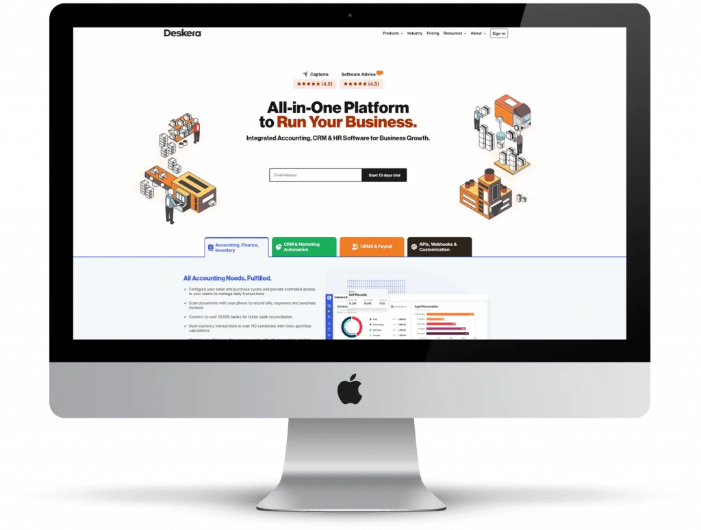 Deskera accounting platform product