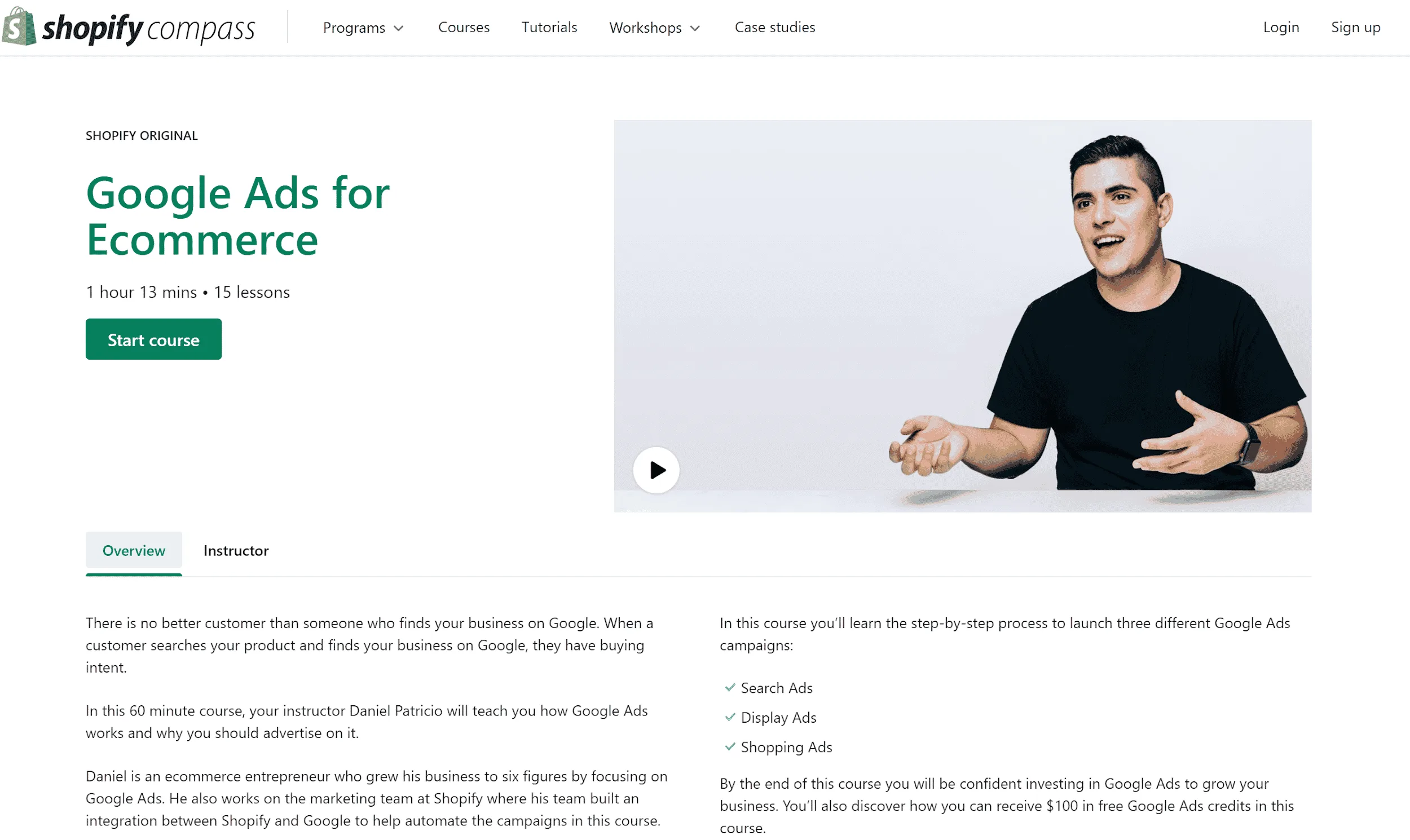 Shopify Google Ads for Ecommerce
