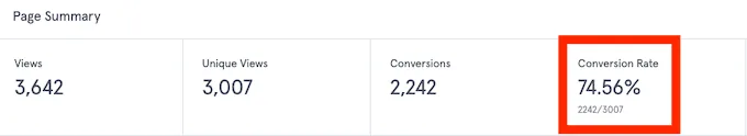 google analytics page summary