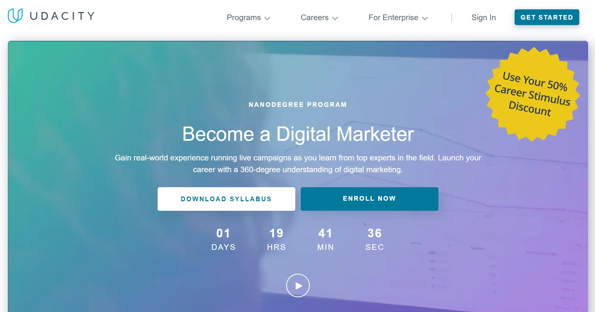 Udacity Digital Marketing Program