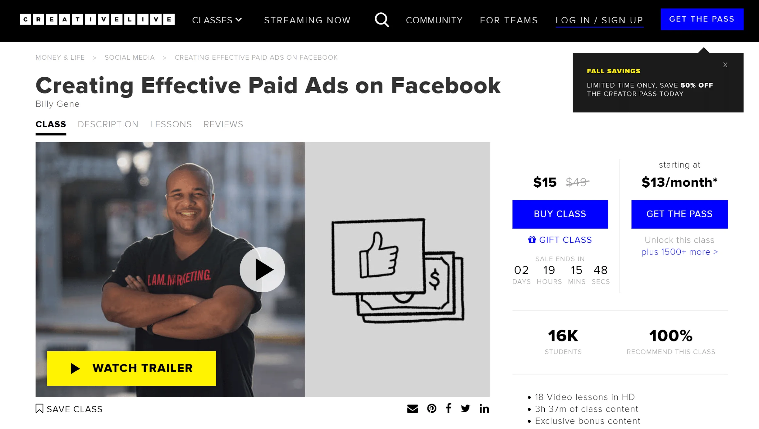 Creativelive - Creating Effective Paid Ads on Facebook