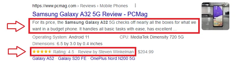 Customer reviews and FAQ - ecommerce SEO