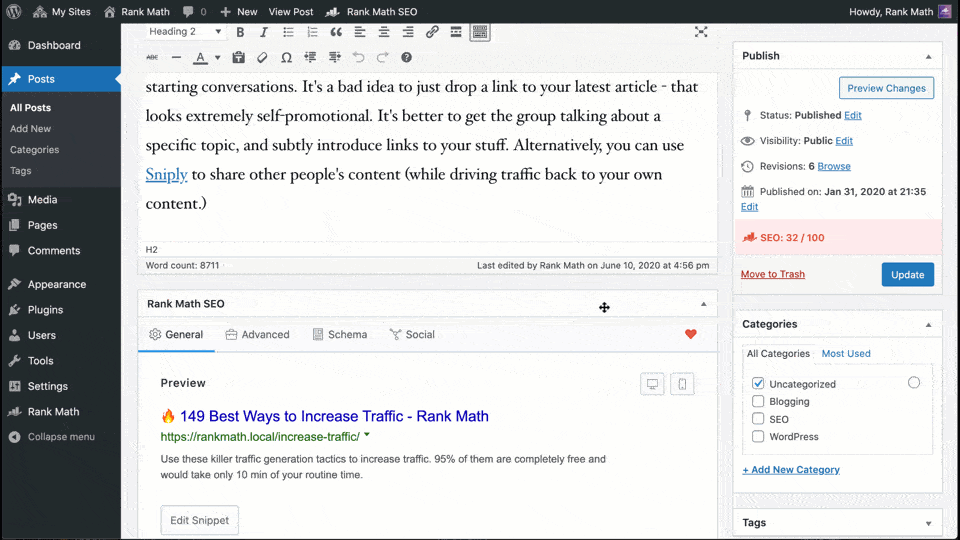 Rank Math SEO Plugin Enterprise Saas SEO