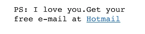 HotMail - Growth Hacking Examples