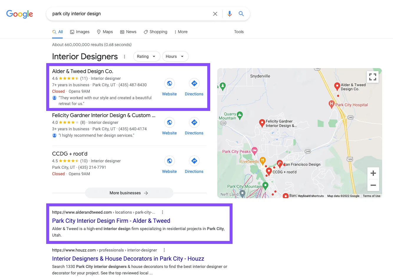 Interior Design SEO Case Study