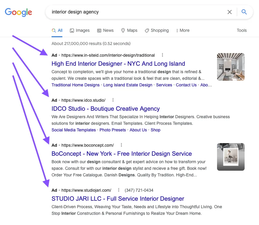 Interior Design SEO Case Study