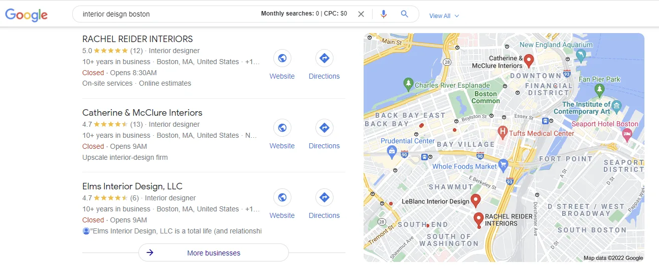 Interior Design SEO