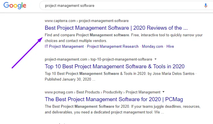 google search project management software 