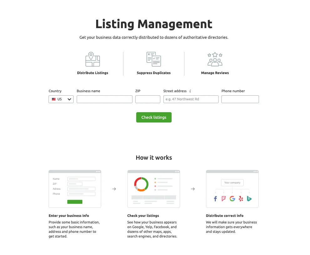 SEMrush Local SEO