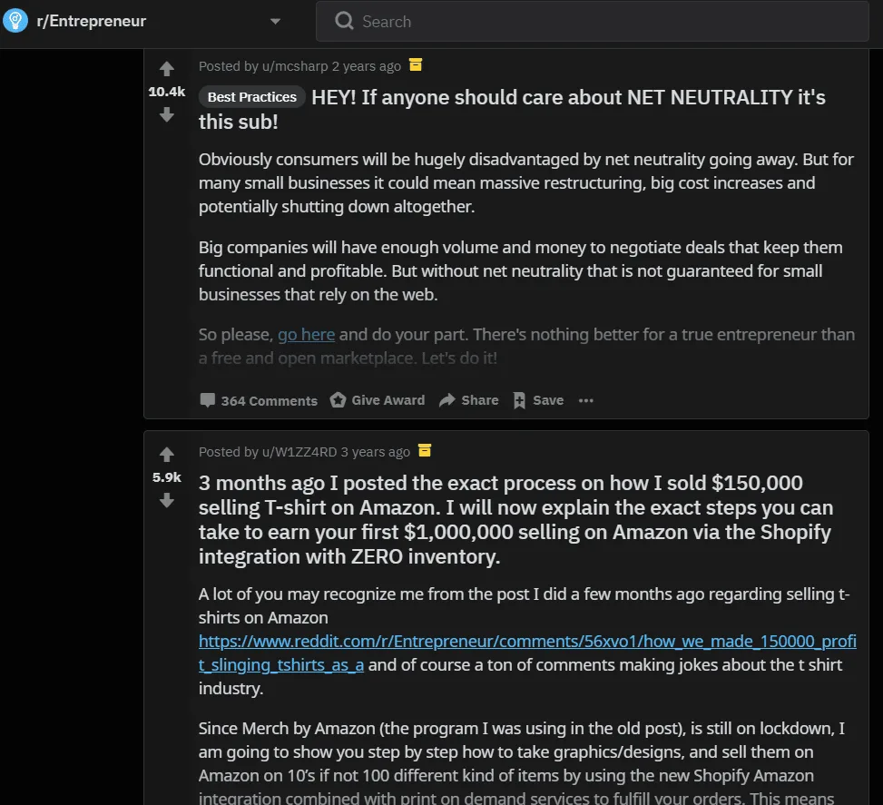 top reddit content