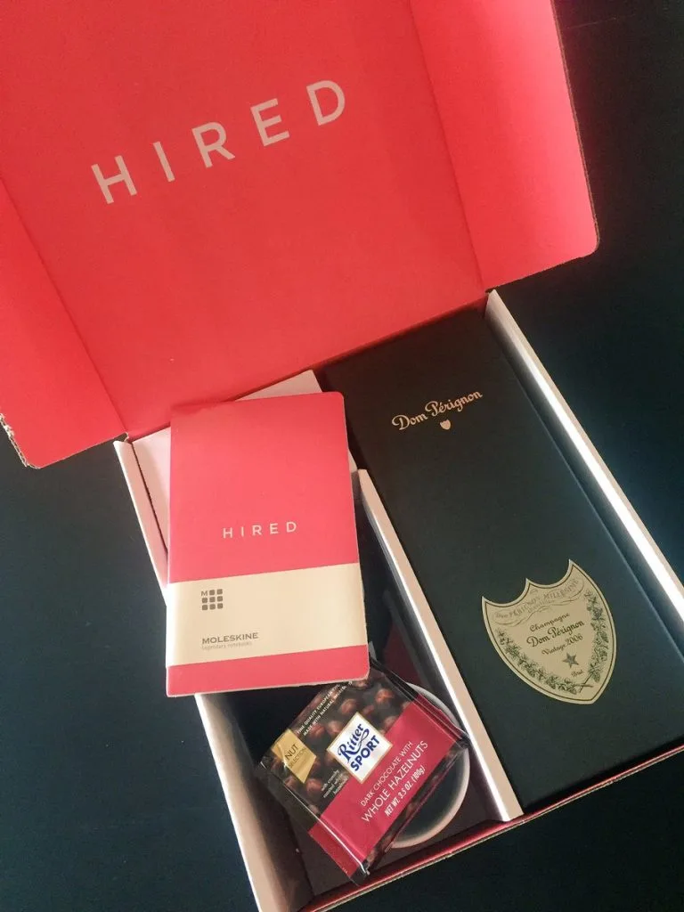 HIRED gift box