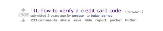 credit card verification TIL