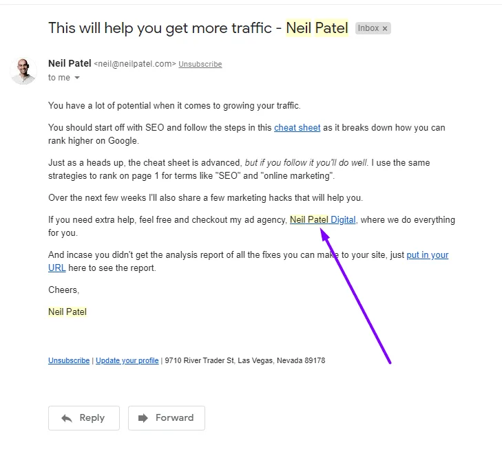 Neil Patel email