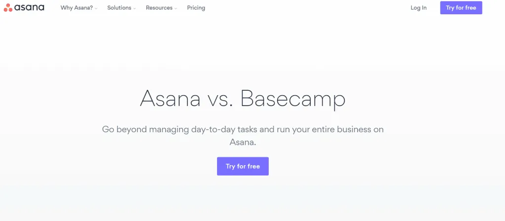 Asana vs Basecamp