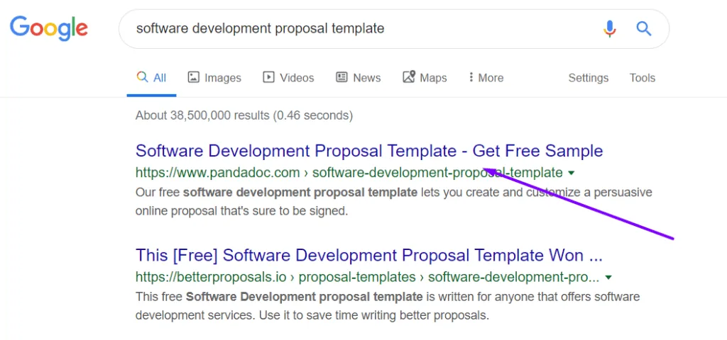 software development proposal template google search results