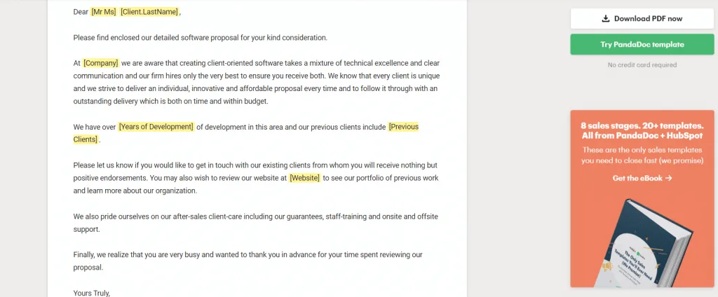 software development proposal template letter