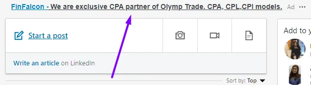 linkedin Ads FinFalcon