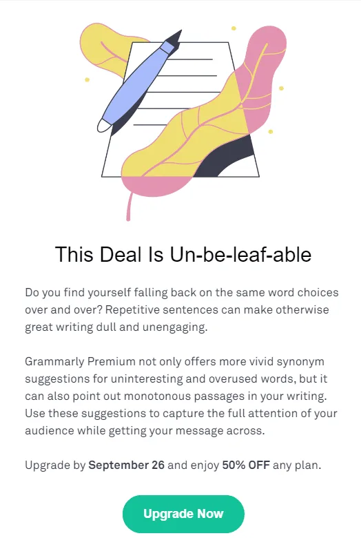 grammarly deal unbeleafable