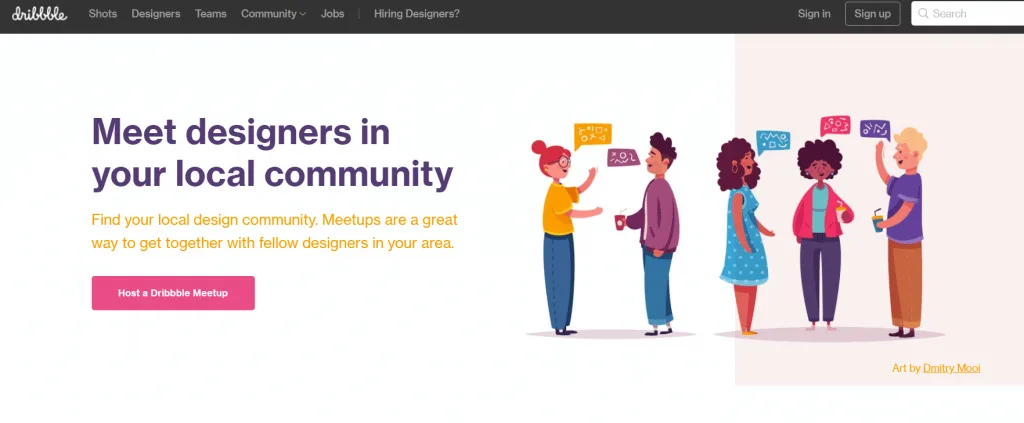 dribble meet designers from local community