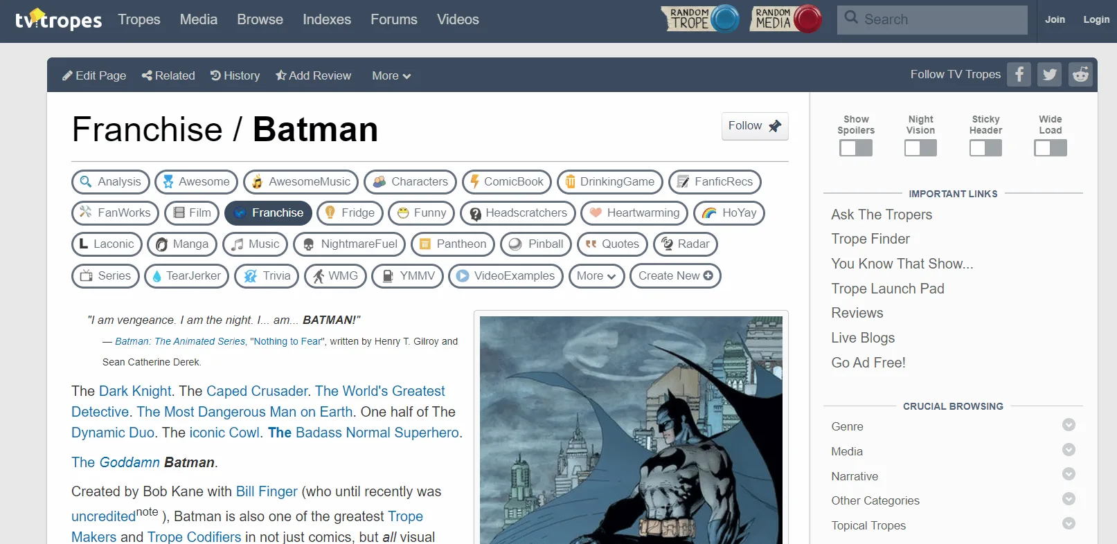 tvtropes interlinking example