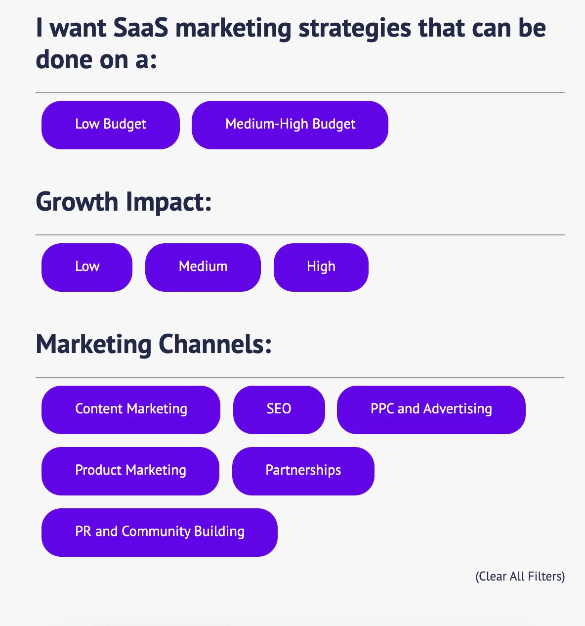 Smart Content Filters
