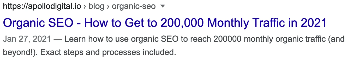 SEO Headline within character limits