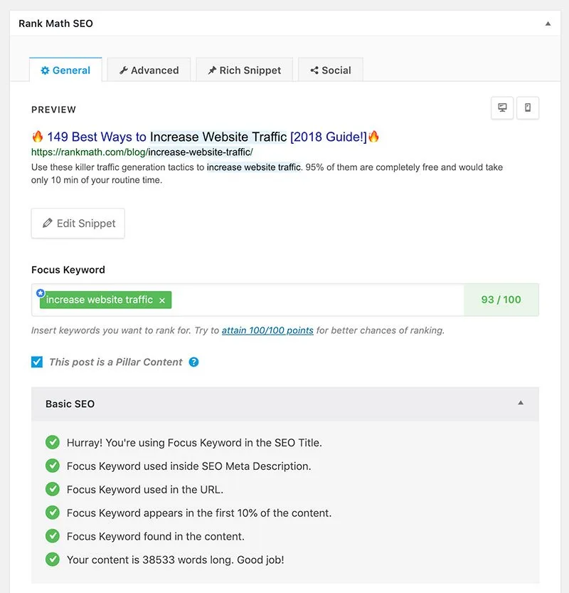 rank math SEO