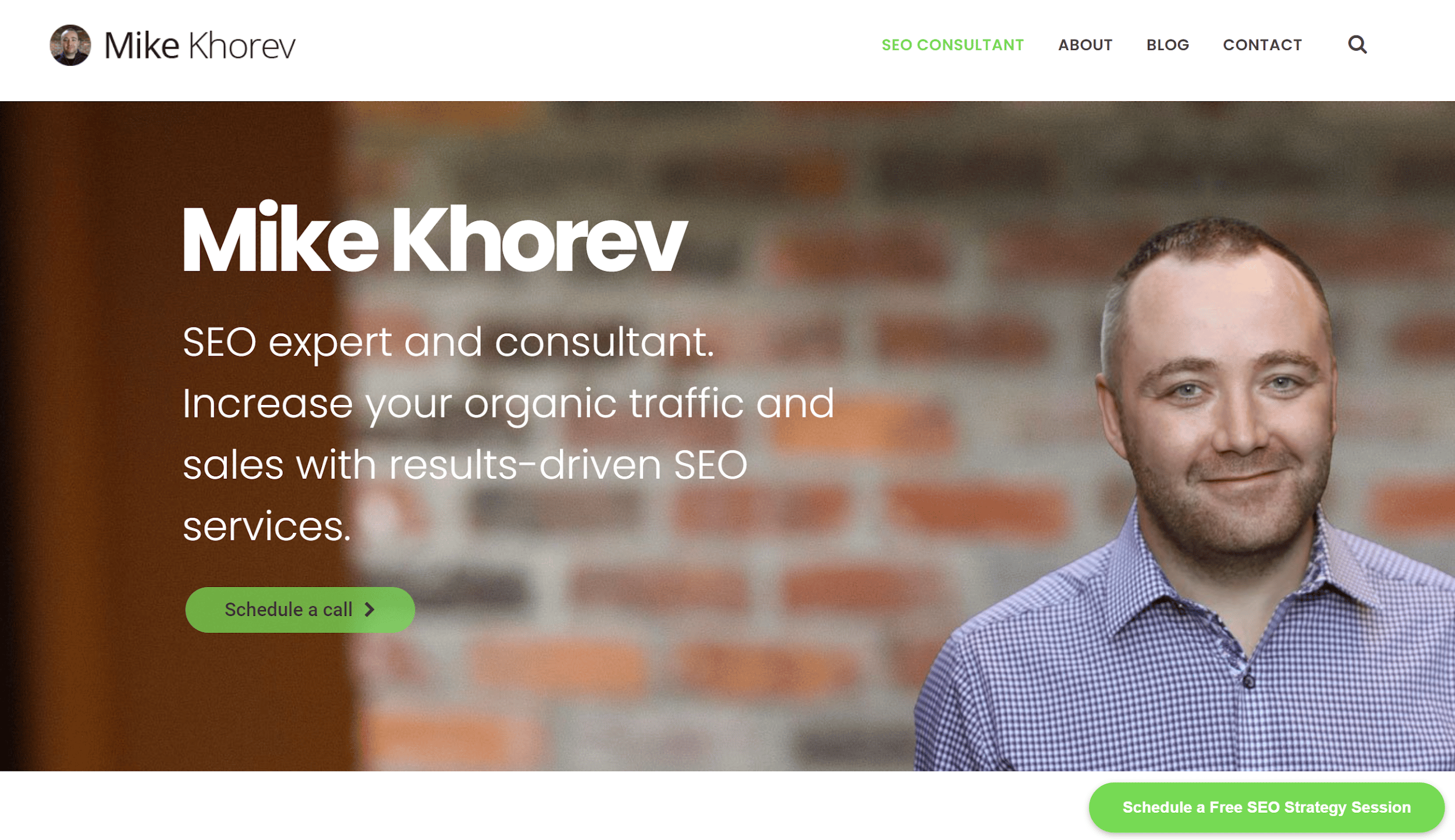 Mike Khorev website homepage