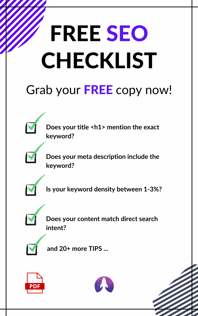 FREE SEO CHECKLIST